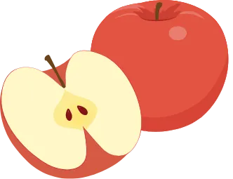 りんごのイラスト